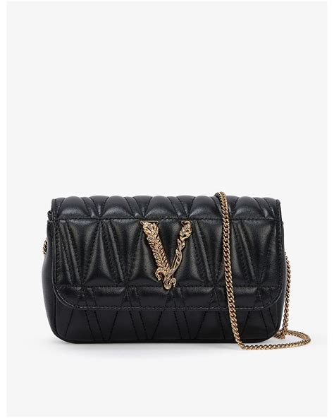 versace black mini virtus bag|versace virtus crossbody bag.